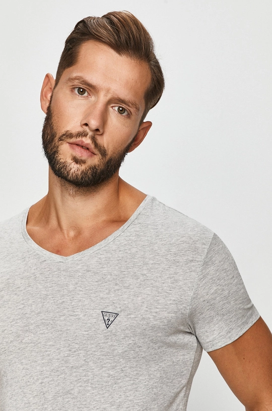 szary Guess Jeans - T-shirt Męski