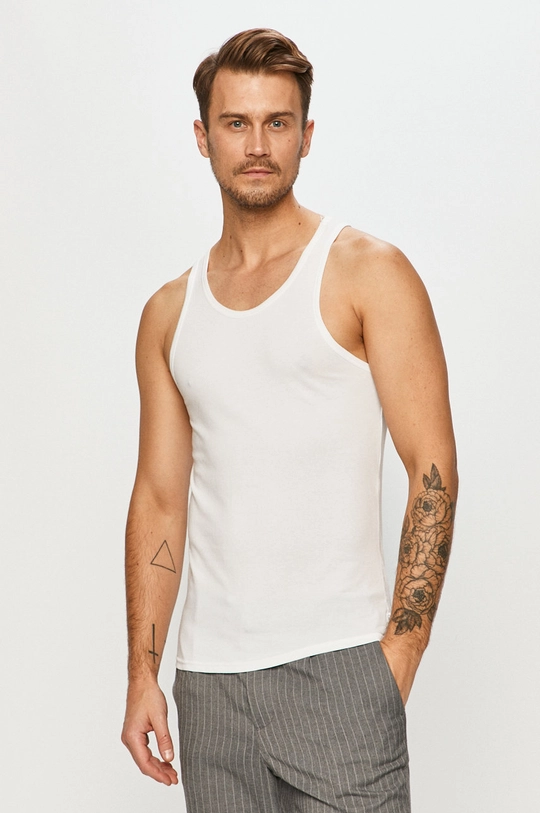 biały Calvin Klein Underwear - T-shirt (2-pack) Męski