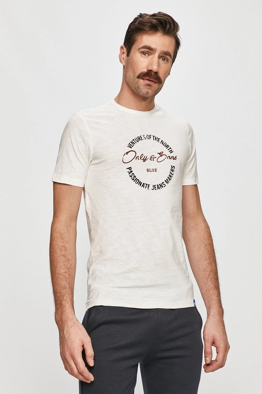 fehér Only & Sons - T-shirt Férfi