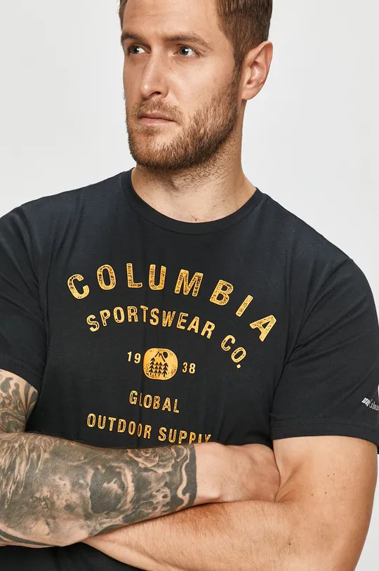 czarny Columbia - T-shirt