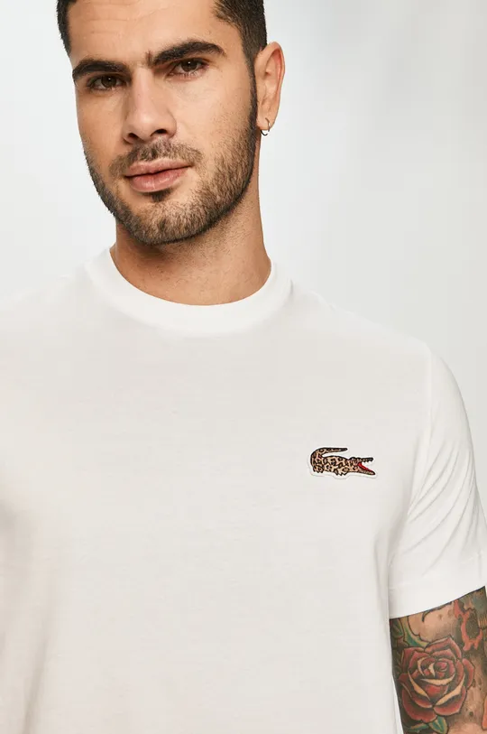 biały Lacoste - T-shirt x National Geograhic TH6281