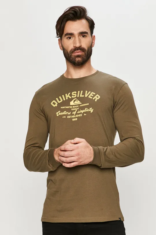 zielony Quiksilver - Longsleeve Męski