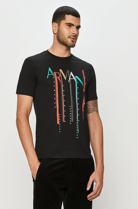 fekete Armani Exchange - T-shirt Férfi