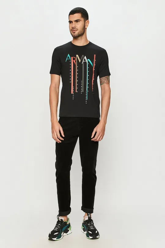 Armani Exchange - T-shirt fekete