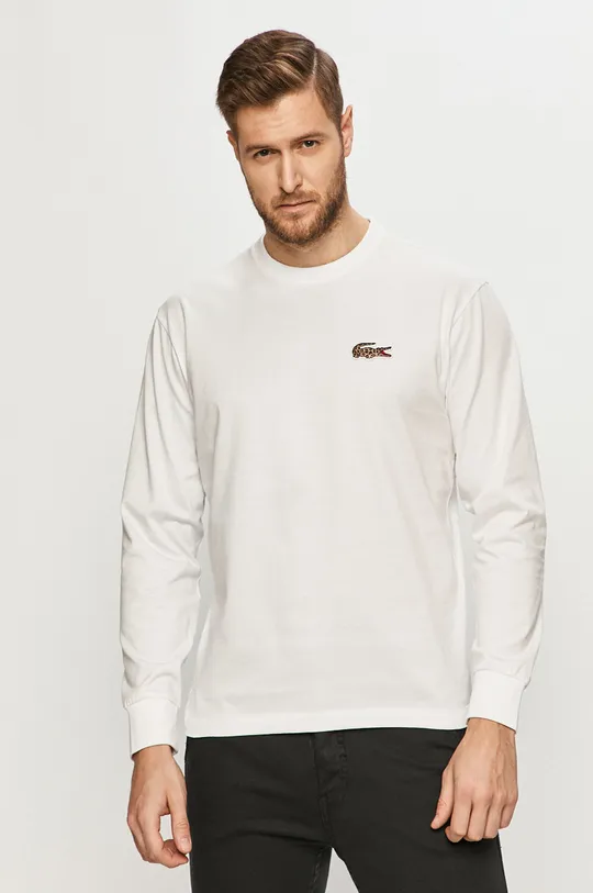 white Lacoste longsleeve shirt Lacoste x National Geographic Men’s