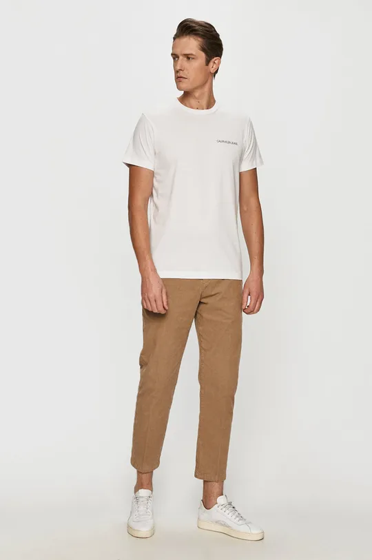 Calvin Klein Jeans - T-shirt J30J319223 biały