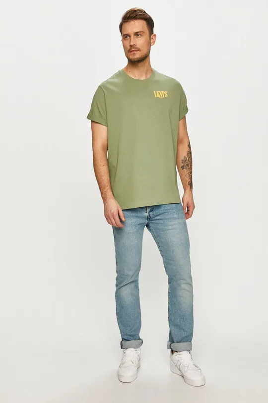 Levi's - T-shirt zielony