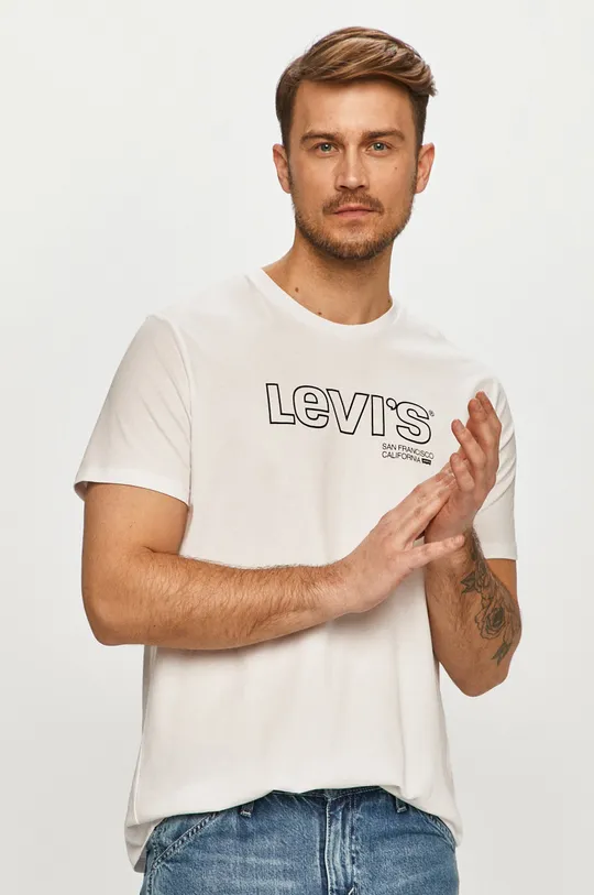 biały Levi's - T-shirt Męski