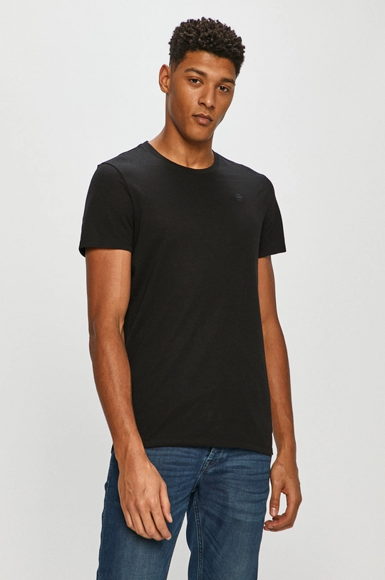 czarny G-Star Raw - T-shirt D17209.C329 Męski