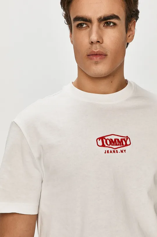 biały Tommy Jeans - T-shirt DM0DM08796