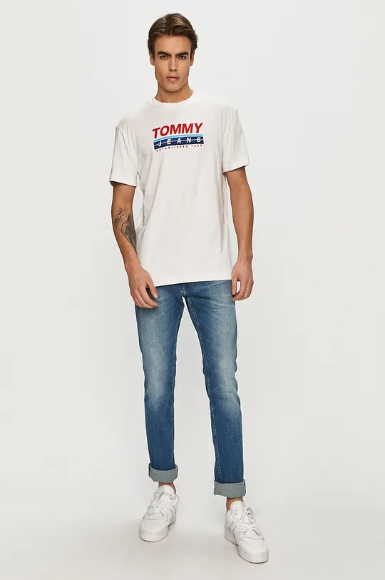 Tommy Jeans - T-shirt DM0DM08800 biały