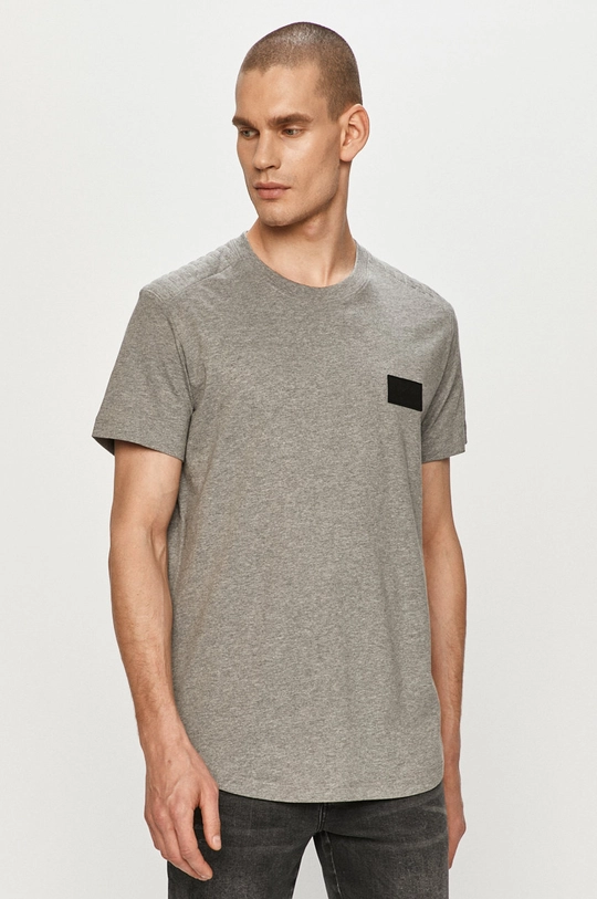 szary Calvin Klein Jeans - T-shirt J30J316877 Męski