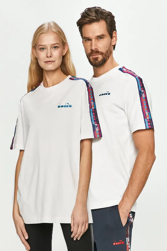 biały Diadora - T-shirt Unisex
