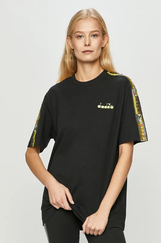 czarny Diadora - T-shirt Unisex