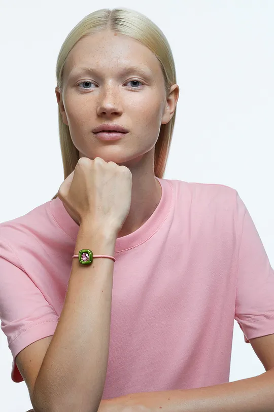 rosa Swarovski braccialetto