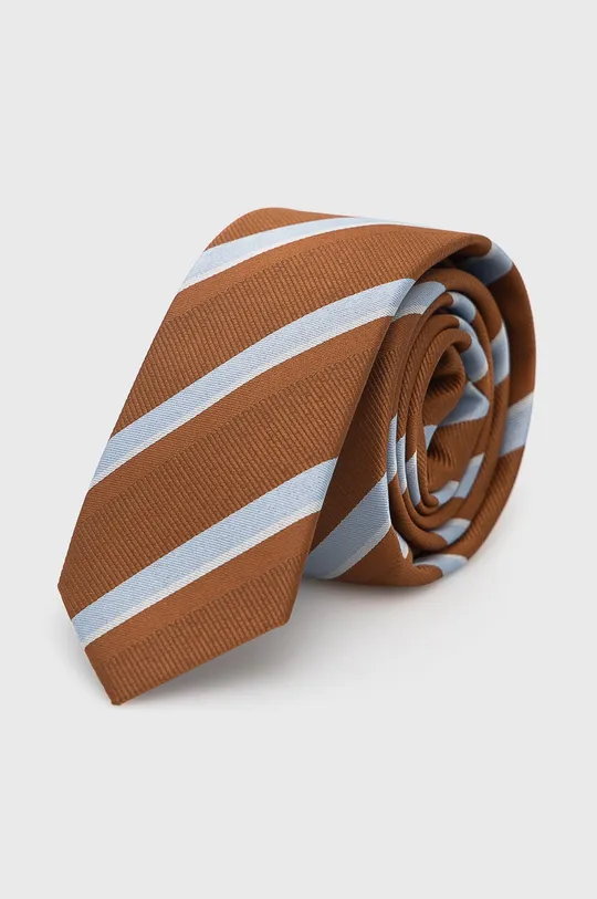 Комплект: краватка, метелик та хустка Jack & Jones коричневий