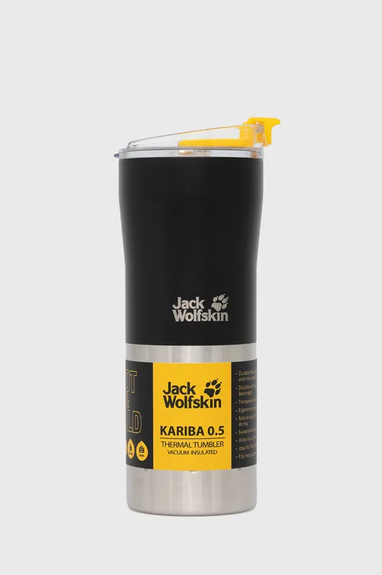 srebrny Jack Wolfskin kubek termiczny 0,5 L KARIBA 0.5 Unisex