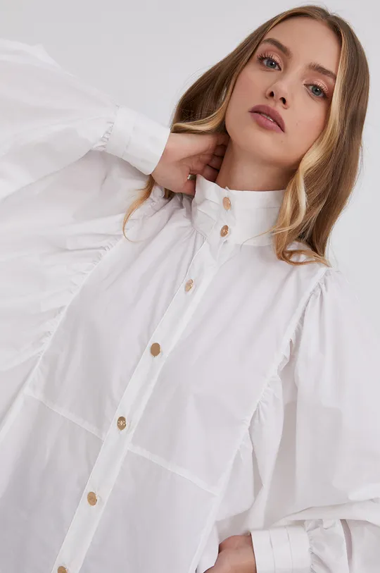 biela Bavlnená košeľa Elisabetta Franchi