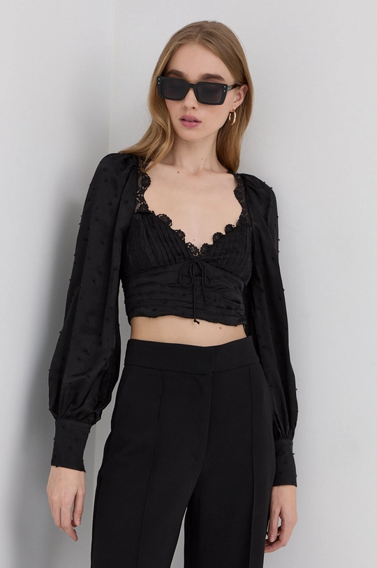 fekete For Love & Lemons felső