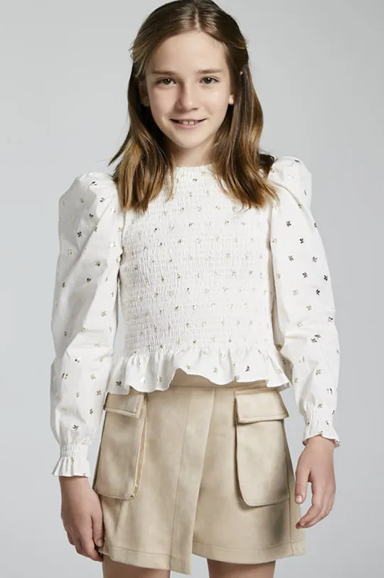 белый Детская блузка Mayoral Для девочек