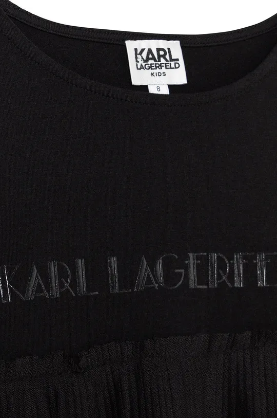 Dječja bluza Karl Lagerfeld  Materijal 1: 100% Pamuk Materijal 2: 47% Pamuk, 7% Elastan, 46% Modal