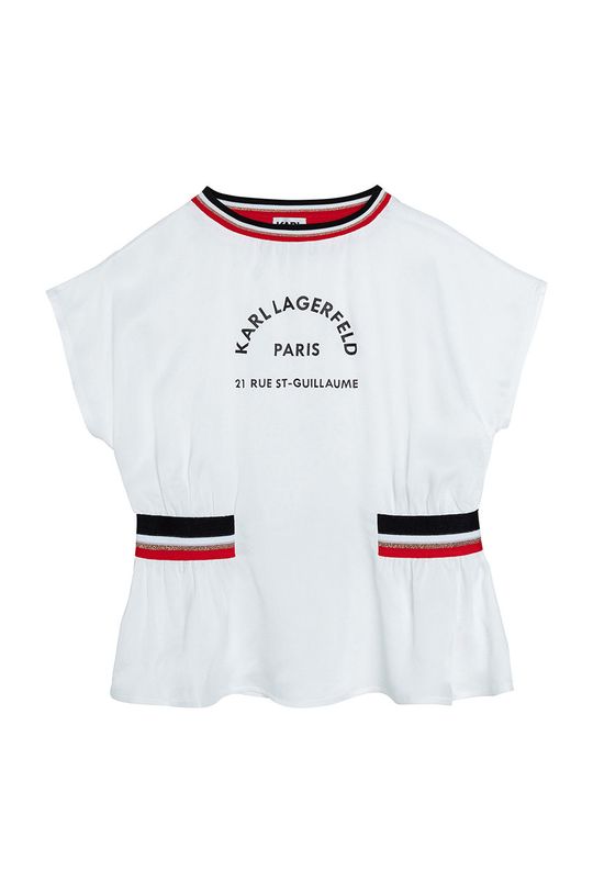 Karl Lagerfeld Bluză copii alb