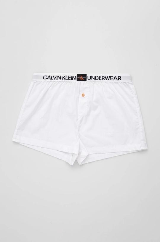 Detské boxerky Calvin Klein Underwear (2-pak)  Základná látka: 60% Bavlna, 40% Polyester Elastická manžeta: 11% Elastan, 15% Polyamid, 74% Polyester