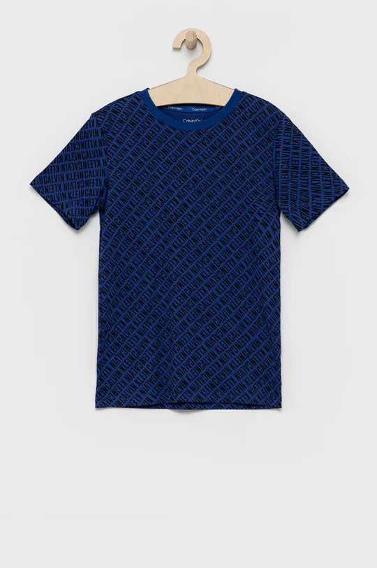 modrá Detské pyžamo Calvin Klein Underwear Chlapčenský