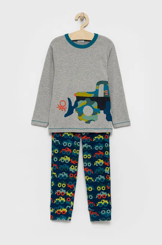 szürke United Colors of Benetton gyerek pizsama Fiú