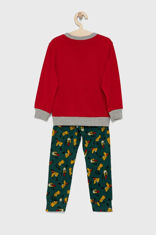 Παιδικές βαμβακερές πιτζάμες United Colors of Benetton κόκκινο