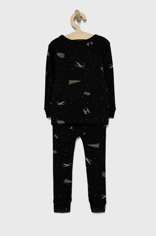 GAP - Παιδικές βαμβακερές πιτζάμες x Star Wars μαύρο