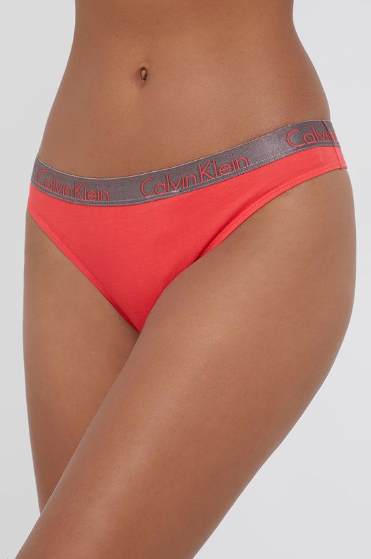 czerwony Calvin Klein Underwear - Stringi Damski