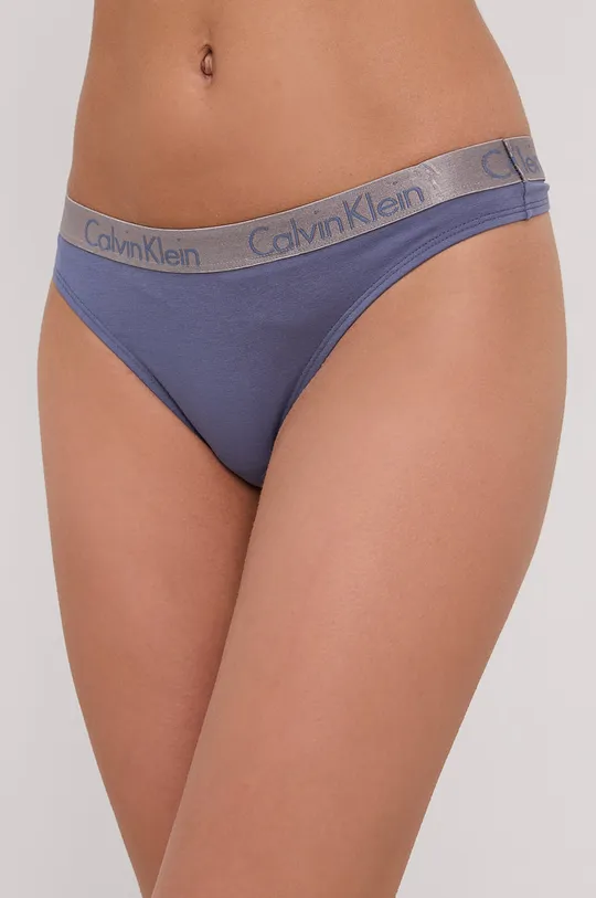 niebieski Calvin Klein Underwear Stringi Damski