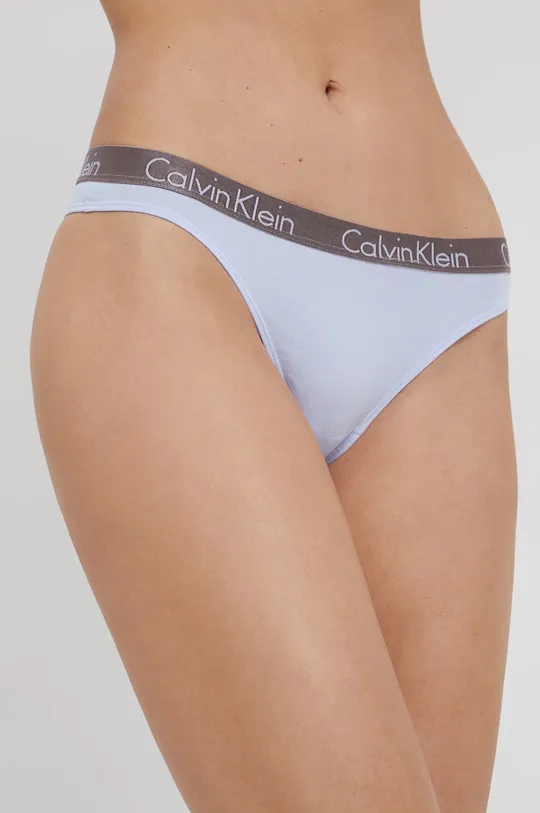 modrá Tangá Calvin Klein Underwear Dámsky