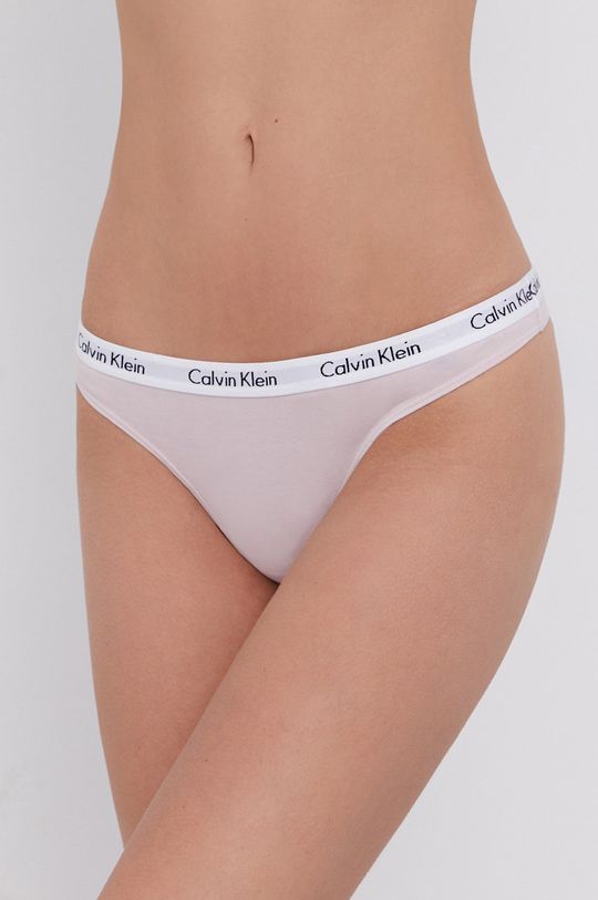 pastelowy różowy Calvin Klein Underwear Stringi Damski