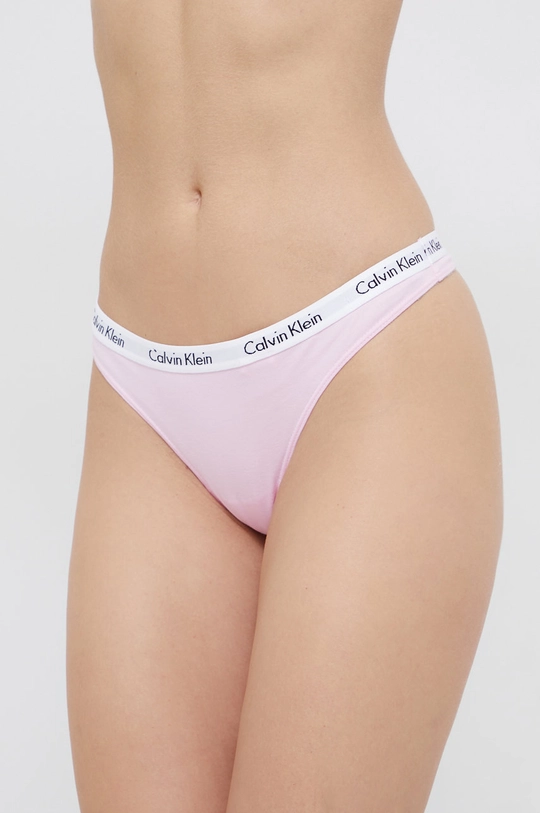 różowy Calvin Klein Underwear Stringi Damski