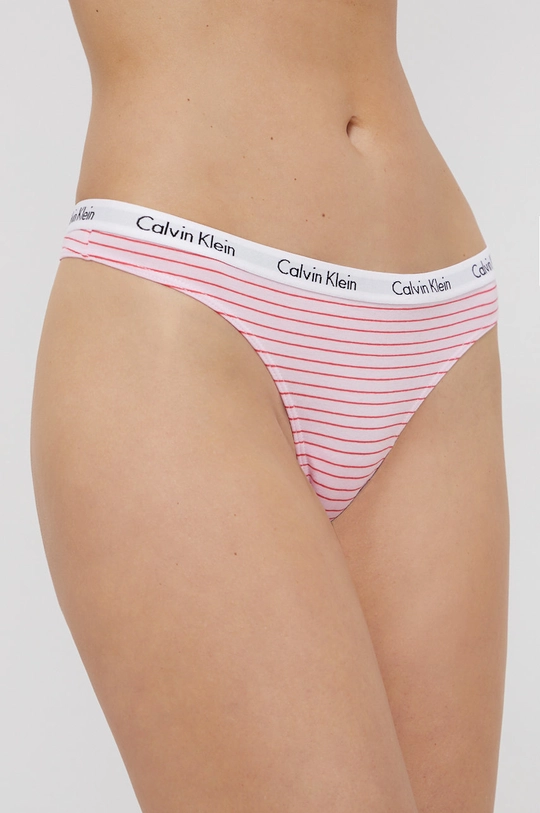 różowy Calvin Klein Underwear Stringi (3-pack) Damski