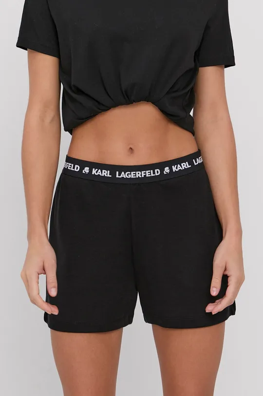 чорний Піжамні шорти Karl Lagerfeld Жіночий