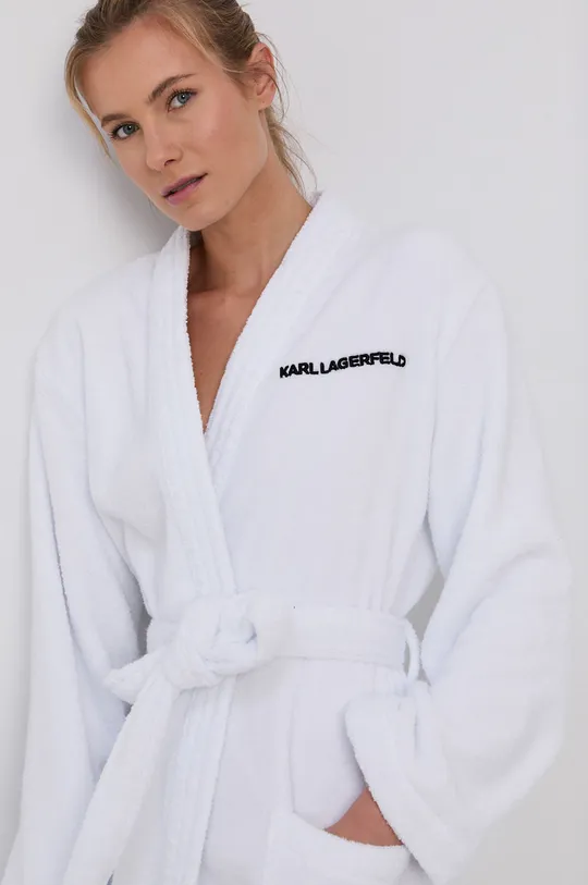 bela Kopalni plašč Karl Lagerfeld Ženski