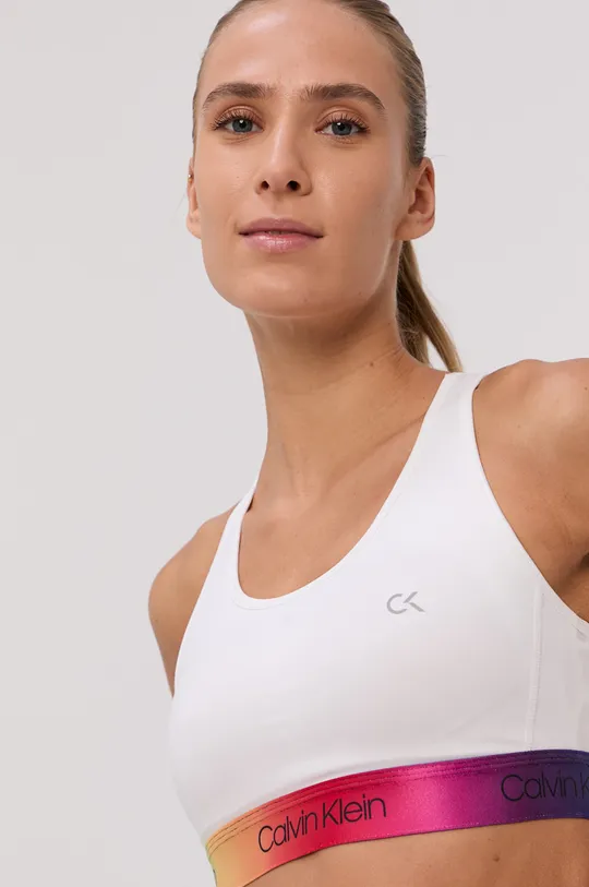 biela Športová podprsenka Calvin Klein Performance
