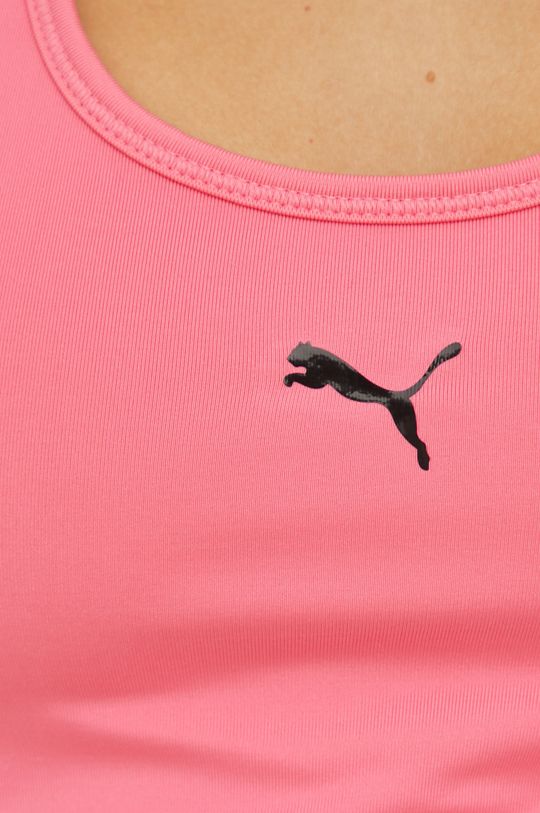 ostry różowy Puma biustonosz sportowy