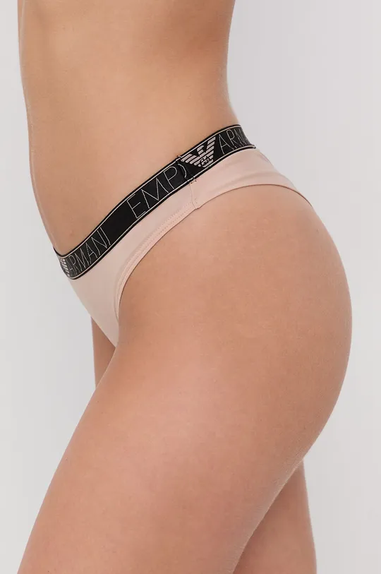 Emporio Armani Underwear Stringi 162948.1A235 beżowy