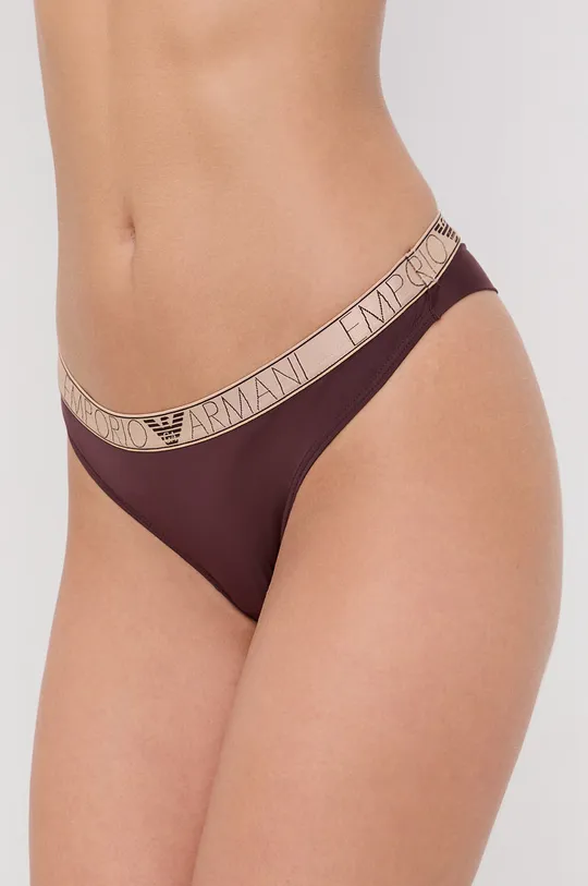 burgundské Tangá Emporio Armani Underwear Dámsky