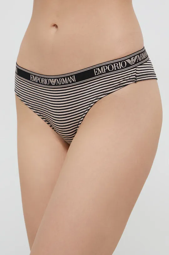 czarny Emporio Armani Underwear Brazyliany (2-pack) 163337.1A219 Damski
