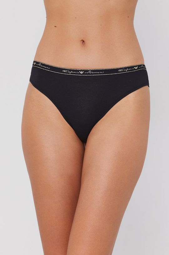 czarny Emporio Armani Underwear Brazyliany 163337.1A223 Damski
