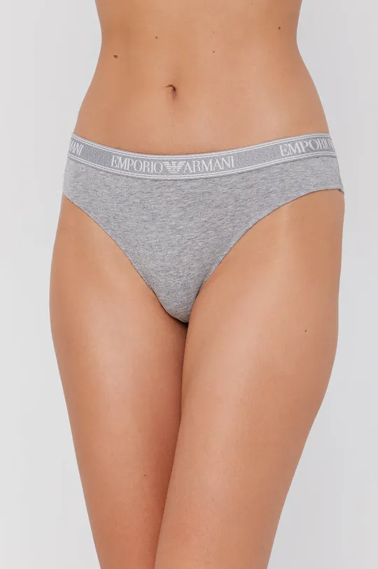 szary Emporio Armani Underwear Brazyliany 163337.1A227 (2-pack) Damski