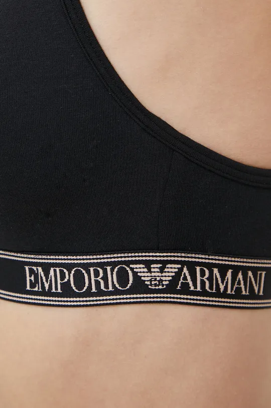 Podprsenka Emporio Armani Underwear  1. látka: 95% Bavlna, 5% Elastan 2. látka: 100% Polyester 3. látka: 9% Elastan, 8% Polyamid, 83% Polyester Lepiaca páska: 9% Elastan, 8% Polyamid, 83% Polyester