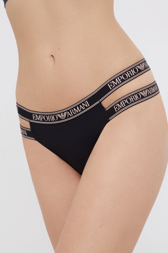 czarny Emporio Armani Underwear Figi Damski