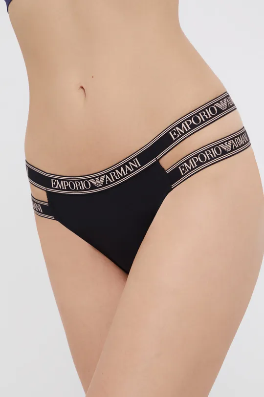czarny Emporio Armani Underwear Figi 164487.1A227 Damski