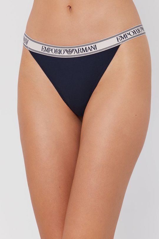 námořnická modř Tanga Emporio Armani Underwear Dámský